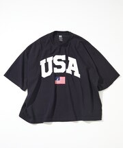 Made in U.S.A ヘビーウェイト オーバーサイズ クルーネック プリントTシャツ type 5
