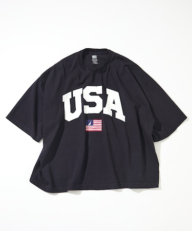 Made in U.S.A ヘビーウェイト オーバーサイズ クルーネック プリントTシャツ type 5