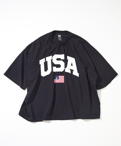 Made in U.S.A ヘビーウェイト オーバーサイズ クルーネック プリントTシャツ type 5