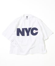 Made in U.S.A ヘビーウェイト オーバーサイズ クルーネック プリントTシャツ type 3