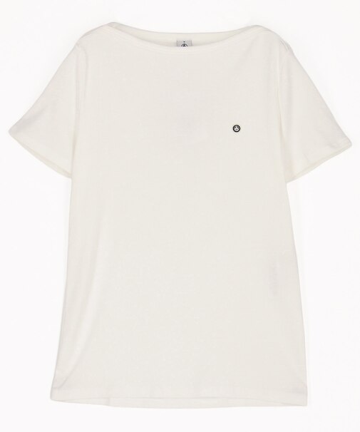 ボートネック半袖Tシャツ