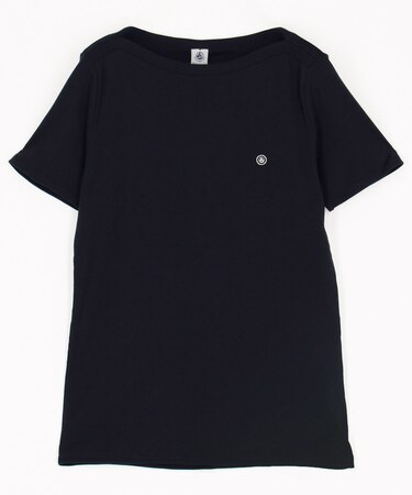 ボートネック半袖Tシャツ