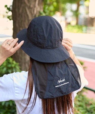 NYLON TUSSER SUNSHADE HAT