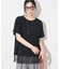 裾 レースドッキング Tシャツ