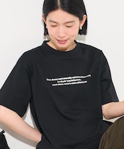 箔プリント ロゴTシャツ
