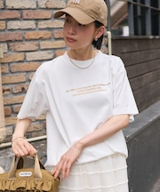 箔プリント ロゴTシャツ