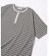 マルチボーダー ヘンリーネック 半袖Tシャツ