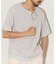 ワッフル フェイクレイヤード ヘンリーネック Tシャツ