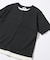 ワッフル フェイクレイヤード ヘンリーネック Tシャツ