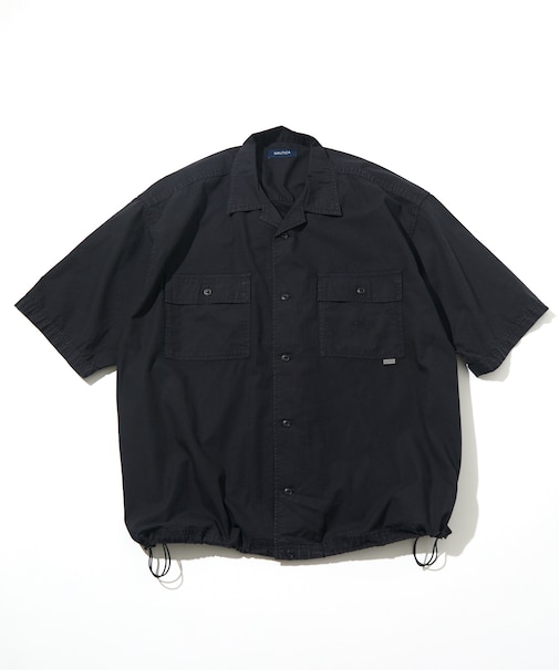ワイドシルエット オーバーダイ S/S ワークシャツ