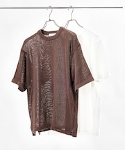 シアーニット＆コットンTシャツ レイヤードセット