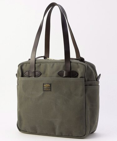 Rugged Twill Zipper Tote Bag
