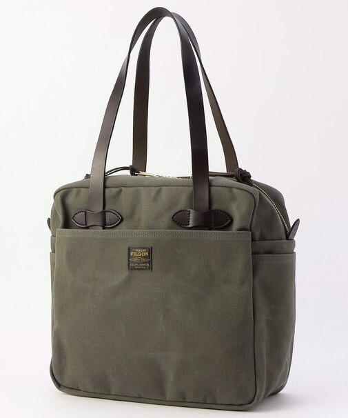Rugged Twill Zipper Tote Bag