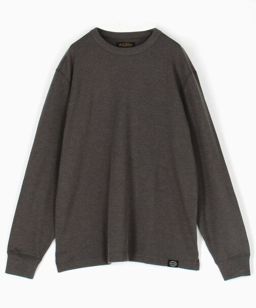 Waffle Knit Thermal Crewneck