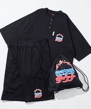 大世界×SAUVENIR×FREAK'S STORE 別注 オールナイトサウナ KANNAIGI ナップサック付き 裏毛セットアップ