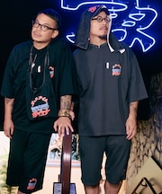 大世界×SAUVENIR×FREAK'S STORE 別注 オールナイトサウナ KANNAIGI ナップサック付き 裏毛セットアップ