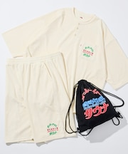 大世界×SAUVENIR×FREAK'S STORE 別注 オールナイトサウナ KANNAIGI ナップサック付きパイルセットアップ