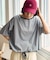 ワイド ドロスト ボーダーTシャツ