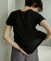 別注 Light Panel Rib Crew Tee
