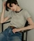 別注 Light Panel Rib Crew Tee