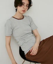 別注 Panel Rib Half Sleeve Tee