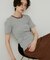 別注 Panel Rib Half Sleeve Tee