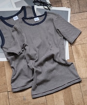 別注 Panel Rib Half Sleeve Tee