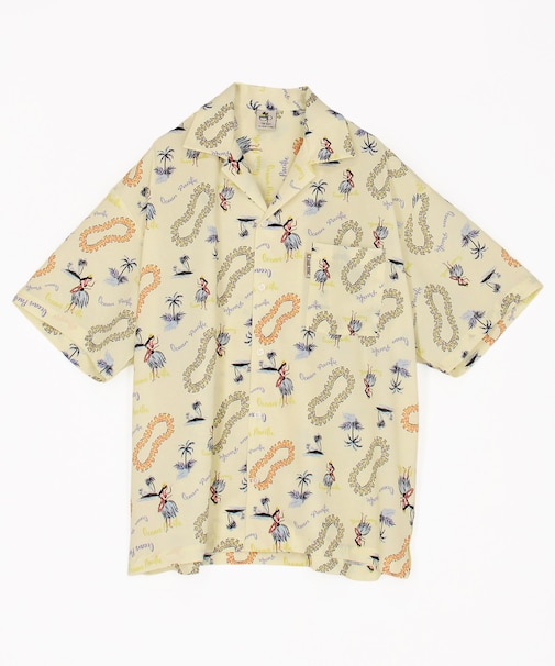FREAK'S STORE for BEACH & FES / オーシャンパシフィック 別注 HERITAGE ALOHA SHIRT