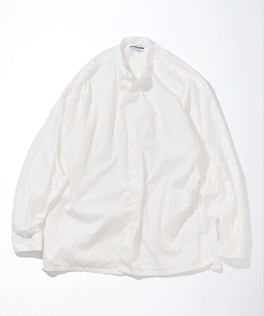 Broadcloth Band Collar Shirt