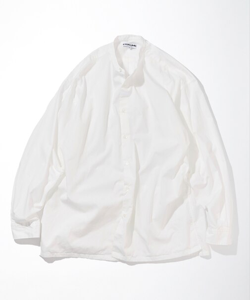 Broadcloth Band Collar Shirt