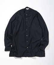 Broadcloth Band Collar Shirt
