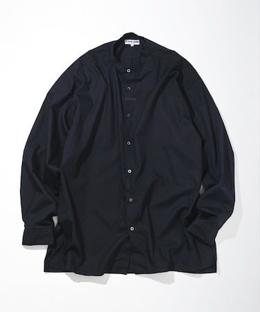Broadcloth Band Collar Shirt