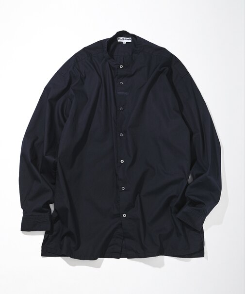 Broadcloth Band Collar Shirt