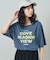 ルーズネック ピグメントロゴTシャツ