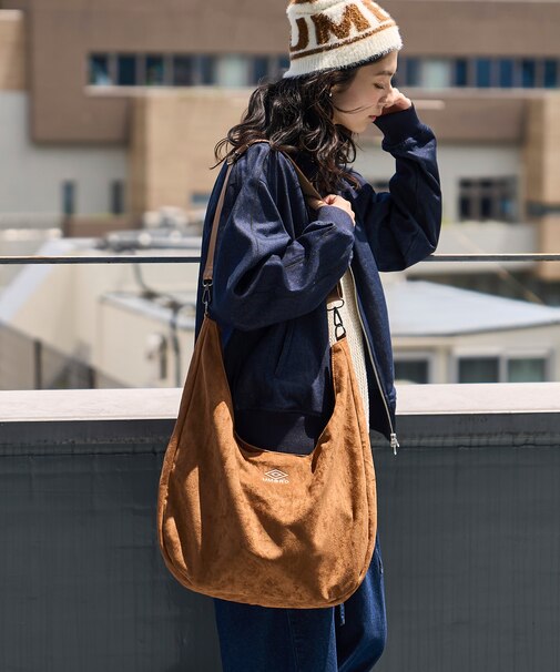 umbro × FREAK'S STORE 別注 ブラッシュド ラウンドショルダーバッグ