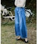 vintage リメイク タック デニムパンツ