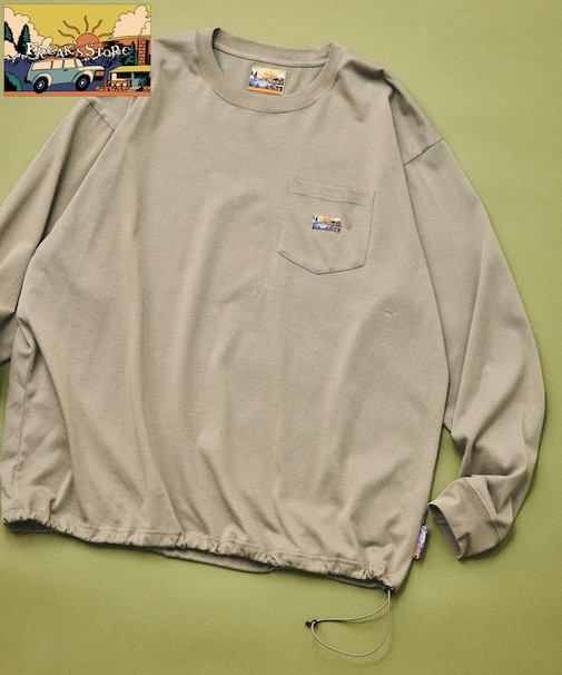 FREAK'S STORE for BEACH & FES リラックスフィット ワンポイントロゴ スピンドル ロングスリーブTシャツ
