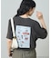 ”HELLO KITTY' 目隠し コミックプリントTシャツ