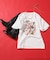 ”HELLO KITTY' Giddy Upコラージュ プリントTシャツ