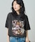 ”HELLO KITTY' Giddy Upコラージュ プリントTシャツ