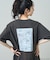 ”CINNAMOROLL” 目隠し コミック柄 プリントTシャツ