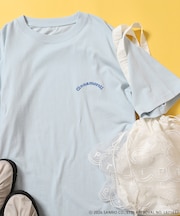 ”CINNAMOROLL” 目隠し コミック柄 プリントTシャツ