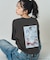 ”HAPIDANBUI” 目隠しコミック柄 プリントTシャツ