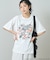 'HELLO KITTY' コラージュ プリントTシャツ