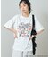 'HELLO KITTY' コラージュ プリントTシャツ
