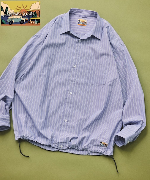 FREAK'S STORE for BEACH & FES タイプライター スピンドル レギュラーカラーシャツ