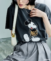 【MICKEY MOUSE】 Leopard Tシャツ/ミッキーマウス