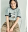 【MICKEY MOUSE】 Leopard logo ringer Tシャツ/ミッキーマウス