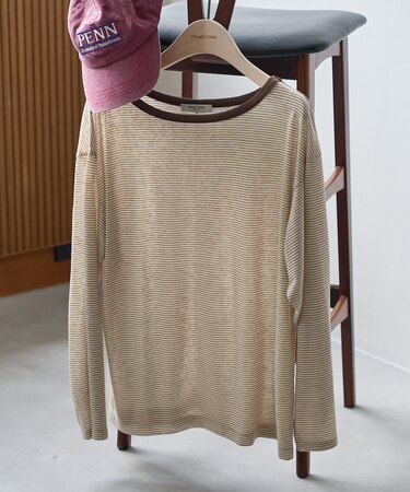 シアーボーダーリンガーTシャツ
