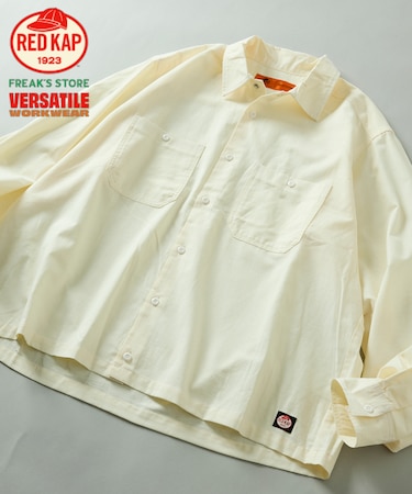 RED KAP × FREAK'S STORE 別注 クロップド オックスフォード ロングスリーブ ワークシャツ
